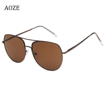 AOZE Metal dublu fascicul de broască ochelari de soare 2020 nou Joker Europa ochelari de soare retro 0397 ochelari de soare de primăvară picioare oculos de sol UV400