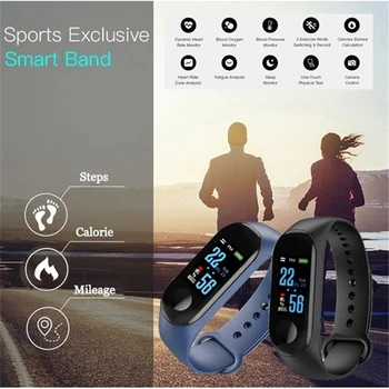 M3 Sport Inteligent Brățară Electronică Monitor de Ritm Cardiac Impermeabil Cadouri pentru Anul Nou Tracker de Fitness Ceas Pentru Barbati Femei