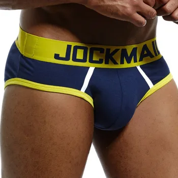 JOCKMAIL 2019 Nouă Boxeri Sexy Bărbați Slip de sex Masculin Chilotei Moale Gay Lenjerie Barbati din Bumbac Cucea Chiloți Confortabil Gay Pantaloni Scurți