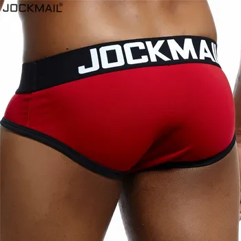JOCKMAIL 2019 Nouă Boxeri Sexy Bărbați Slip de sex Masculin Chilotei Moale Gay Lenjerie Barbati din Bumbac Cucea Chiloți Confortabil Gay Pantaloni Scurți