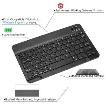 2.4 G Wireless Mini Tastatura Bluetooth Tastatură Pentru ipad Tableta Telefon laptop Reîncărcabilă tastatură Pentru Android ios Windows kituri