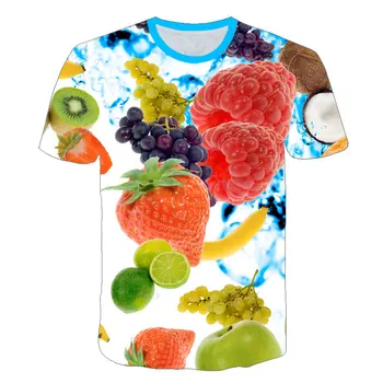 Noutatea Fructe Alimente 3D tricou Barbati Cutii de Bere Tipărite Hip Hop Crewneck Maneca scurta Barbati/Femei t-shirt tee topuri en-Gros