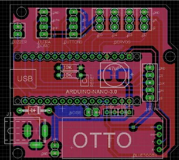 Swiftflying OTTO Plus Otto DIY+ Arduino Bluetooth robot ușor să 3dprint