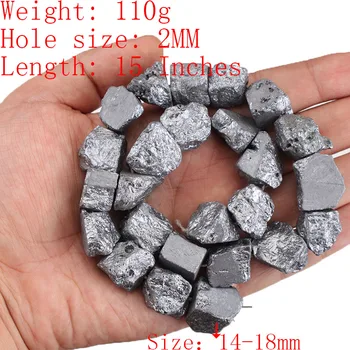 Naturale Cristal de Rocă de formă Liberă Piatră Brută Dur Lovit Piatră Neregulate 14-18MM 15 Cm Minerale Margele Diy Bijuterii