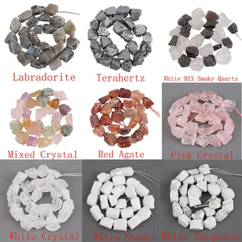 Naturale Cristal de Rocă de formă Liberă Piatră Brută Dur Lovit Piatră Neregulate 14-18MM 15 Cm Minerale Margele Diy Bijuterii