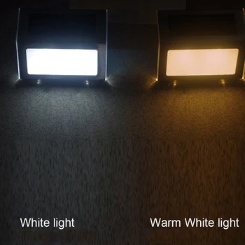 3 Led-uri în aer liber Lumina de Perete Modern Alimentat Solare Lampă Cu Iluminat Inteligent Senzor rezistent la apa IP65 Pentru Scari exterioare Calea Grădină