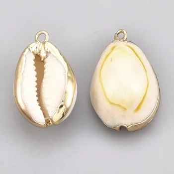 50pcs Culoare Naturala Cowrie Shell Sea Pandantive pentru DIY Brățară colier de luare de bijuterii cu Accesorii Metalice Constatările Decor