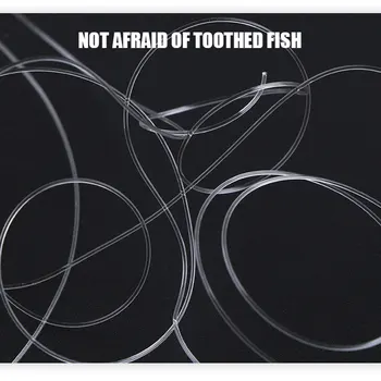 50m Linie de Pescuit Transparent, foarte Puternic Fluorocarbon Fir de Pescuit Clar Pește Crap Pe Linie Pentru Unelte de Pescuit Aborda Fibra de Carbon