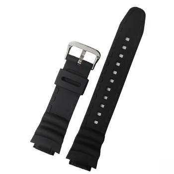 Sport, Curea Silicon Pentru Casio AE-1000w AQ-S810W W-S200H SGW-400H Cauciuc Watchband Pin Cataramă de Curea de Ceas de mână Brățară Negru