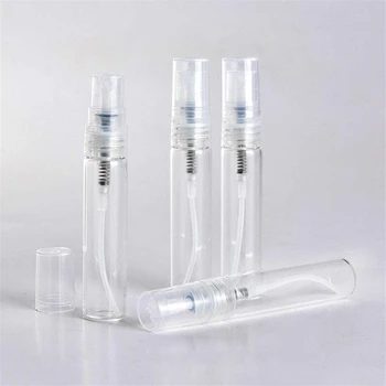 100buc / Lot 4Ml Mici, Rotunde, din Plastic Recipient de Sticla de Parfum Pulverizator Gol Container Cosmetice Pentru Proba