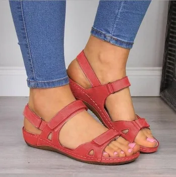 2021 Noi Femei Sandale Moale De Culoare Trei Cusaturi Doamnelor Sandale Confortabile, Tv Cu Sandale Plaja Pantofi Pentru Femeie Încălțăminte