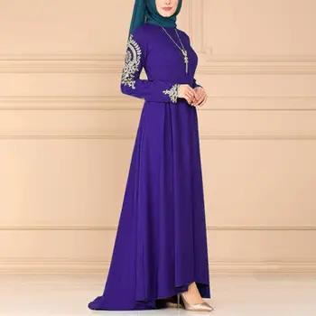 Caftan Femeile Musulmane Rochie Lunga Petrecere De Rugăciune De Ramadan Islamic Maxi Halat Bangladen Pakistan Rochie Vintage Elegant Eid Mubarak Elbise