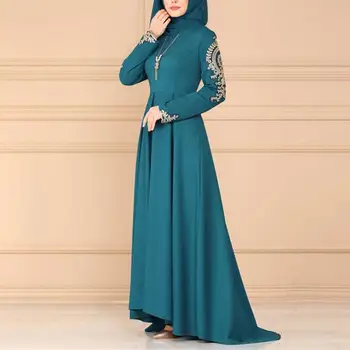 Caftan Femeile Musulmane Rochie Lunga Petrecere De Rugăciune De Ramadan Islamic Maxi Halat Bangladen Pakistan Rochie Vintage Elegant Eid Mubarak Elbise