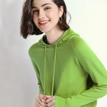 Moale Tricotate Hanorace Largi Hanorac Femei Pulover de Lână Solid coreean Casual Sport Shirt HW-MS