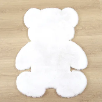 Imitație de blană de iepure material teddy bear desene animate animal urs forma de covor mat canapea, covor vloerkleed tapete infantil covoare dormitor