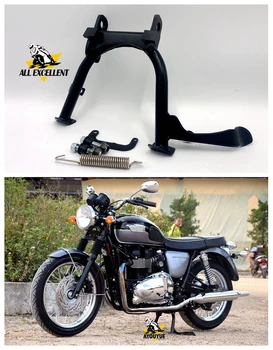 Motociclete Negre, din Oțel Carbon Centru de Suport Picior de Montare Centerstand Pentru TRIUMPH T100