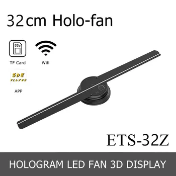 45cm LED Holograma 3D Fan TF Versiune Holografic Pentru Publicitate