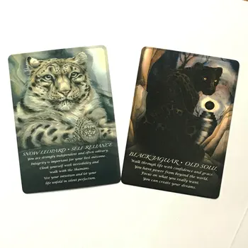 52pcs Cărți de Tarot Spiritele Animale Oracle englezesc Complet de joc Carti de Joc Pentru Petrecere Tabla de Joc de Familie