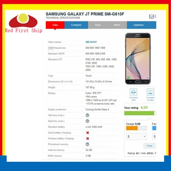 10buc/lot Touch Screen Pentru Samsung Galaxy J7 Prim G610 G610F On7 2016 G6100 Touch Panel Frontal Exterior Obiectiv J7 Prim-LCD de Sticlă