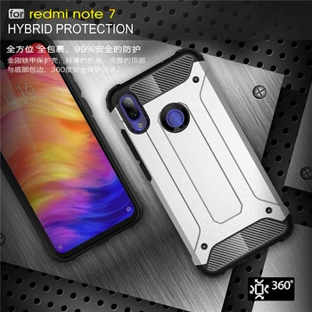 Pentru Xiaomi Redmi Nota 7 Caz rezistent la Socuri Armura de Cauciuc Fundas Telefon Mobil Caz Pungă Pentru Redmi Nota 7 Capac pentru Redmi Nota 7 de Caz