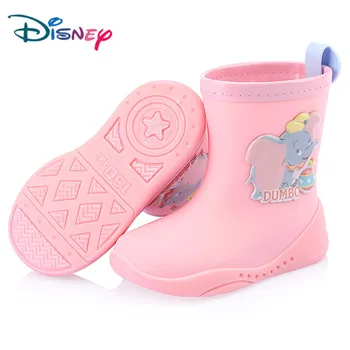 Disney pentru Copii Dumbo Ploaie Cizme Fete Baieti Patru Sezoane Tub Non-alunecare Rainboots Copii de Gradinita Student Pantofi de Apă