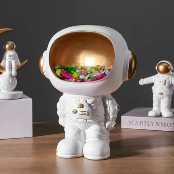 Nordic creative Astronaut Statutul ornamente de Stocare living Modern Decor cabinet vin Desktop Decoratiuni cosmonaut desene animate