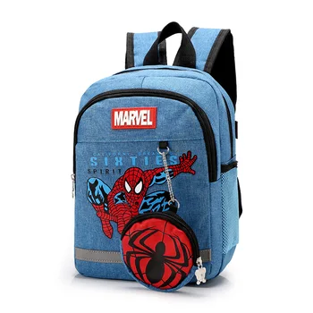 2 buc Disney nouă grădiniță minunat rucsac+geanta monede băiat geanta Spiderman copii băiat geanta pentru scoala