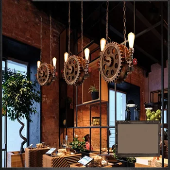 Industria vântului lumina retro loft candelabru living, dormitor, sufragerie, bar, club, pub, restaurant lumină de viteze cafe lampă de pandantiv