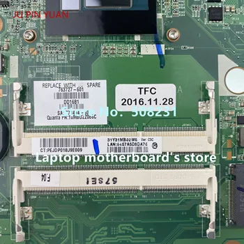 JU PIN de YUANI 763727-001 763727-501 pentru HP Envy 17-K Laptop Placa de baza DAY31AMB6C0 cu I7-4510U GTX850M 4GB Testat pe Deplin