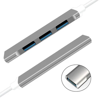 4 Port Hub USB 3.0 Ultra Slim de Date Hub USB 2.0 pentru NoteBook-uri Mac Pro, Mac mini, iMac Surface Pro XPS PC-ul Flash Disk HDD Mobil