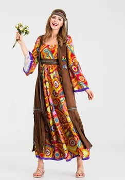 Femeile Moderne Prințesă Costum Adult Femeie Carnaval Hippie Cosplay Fancy Party Dress Up Tinuta