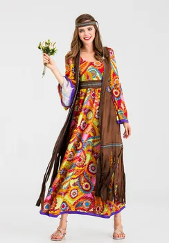 Femeile Moderne Prințesă Costum Adult Femeie Carnaval Hippie Cosplay Fancy Party Dress Up Tinuta