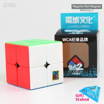 Moyu Meilong 2m Magbetic Cub 2x2x2 Regulat Mgaic Viteza Cub 2x2 Suprafață Mată Puzzle Cubo Magico 50mm ACA Concurs Cuburi