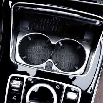 Auto Styling Masina de Apă Ceașcă Titularul Cadru Trim Autocolant Pentru Mercedes Benz C Class W205 C180 C200 C300 GLC Interior Accesorii Auto