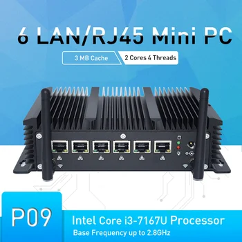 Hystou nou Firewall PFsense Mini pc cu Celeron 3865U Core i5 7267U 6 ian Windows 10 Pro Linux card SD DDR3 slot pentru SIM Router calculator