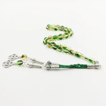 Rasina verde Tasbih musulman bratara 33 prayerbeads islamic accesorii cadou masbaha arabă bijuterii Misbaha turcia Rozariu