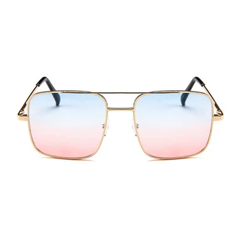 Psacss Epocă Pătrat ochelari de Soare Femei Bărbați Gradient de Brand Designer de Metal Oglindă Ochelari ochelari de soare Femei Lunette De Soleil Femme