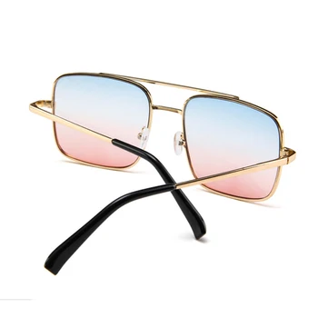 Psacss Epocă Pătrat ochelari de Soare Femei Bărbați Gradient de Brand Designer de Metal Oglindă Ochelari ochelari de soare Femei Lunette De Soleil Femme