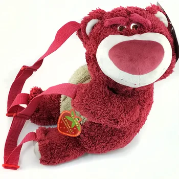 Original Drăguț Iubi Capsuni Animal Urs de Pluș Sac Rucsaci Jucărie Cadou de Ziua Copiilor Cadou de Colectare de jucării păpuși