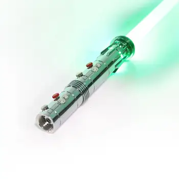 LGT SaberStudio metalic sabie cu laser duel infinit de culoare sensibile reîncărcabilă DIY dublu-lamă de sabie pentru divertisment