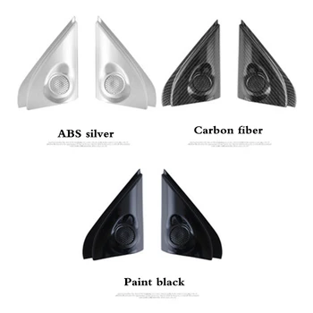 Pentru Mitsubishi Outlander 2013 2016 2018 fibra de Carbon, Difuzor Audio decorative Frontal cadru Geam Portieră Interior Triunghi acoperi
