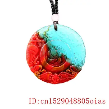 Culoare Jad Liliac Războinic Sculptate Pandantiv Amuleta Naturale Moda Bijuterii Colier Jadeit Cadouri Chineză Farmec