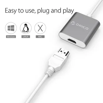 ORICO 4K 60Hz Aluminiu USB 3.1 Type C la HUB HDMI Adaptor Video Converter pentru MacBook Pro XIAOMI HP HUAWEI