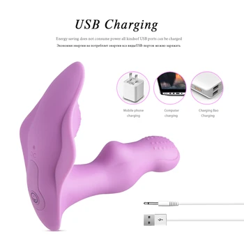 Portabil Vagin Masaj punctul G Ciorapi Vibratoare Pentru Femei, Stimularea Clitorisului de la Distanță fără Fir Erotic Adult Sex Toy USB de Încărcare