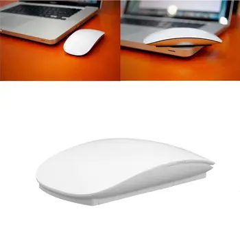 Optic Wireless Multi-Touch Magic Mouse-ul de 2.4 GHz Soareci Pentru Windows, Mac OS Alb