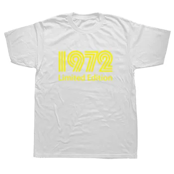 1972 Ediție Limitată Amuzant de-a 48-a Aniversare Grafic T-Shirt Mens Stil de Vară de Moda Scurt Mâneci Supradimensionate Streetwear Tricouri