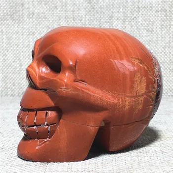 Naturale craniu roșu, jad, cristal de cuarț Pietre de nunta decor acasă chakre tratament de Halloween DIY cadou Reiki cranii