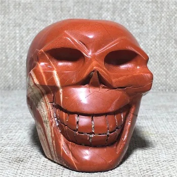Naturale craniu roșu, jad, cristal de cuarț Pietre de nunta decor acasă chakre tratament de Halloween DIY cadou Reiki cranii