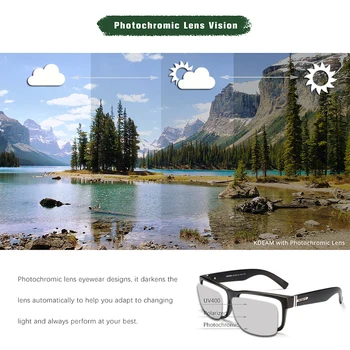 2019 KDEAM Fotocromatică Polarizat ochelari de Soare pentru Barbati Ochelari de Sport Metal Balama Femei Ochelari de Soare Reflexie Cu Cazul KD505