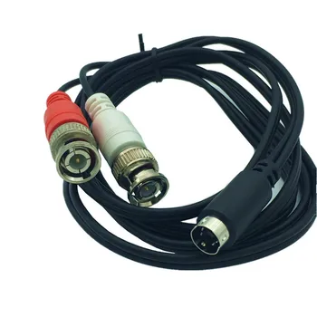 S-Video 4Pin Plug de sex Masculin la Două BNC Plug de sex Masculin Y Splitter Conector Cablu Adaptor Cablu 25cm/1,5 m